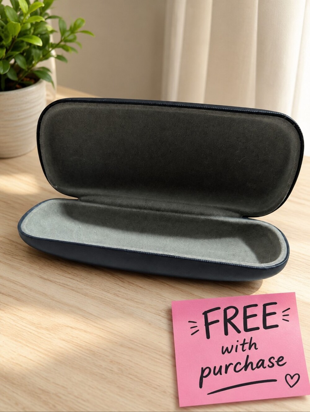 🕶️ Free With Purchase Perry Ellis Dark Gray Eyeglass Case 🕶️